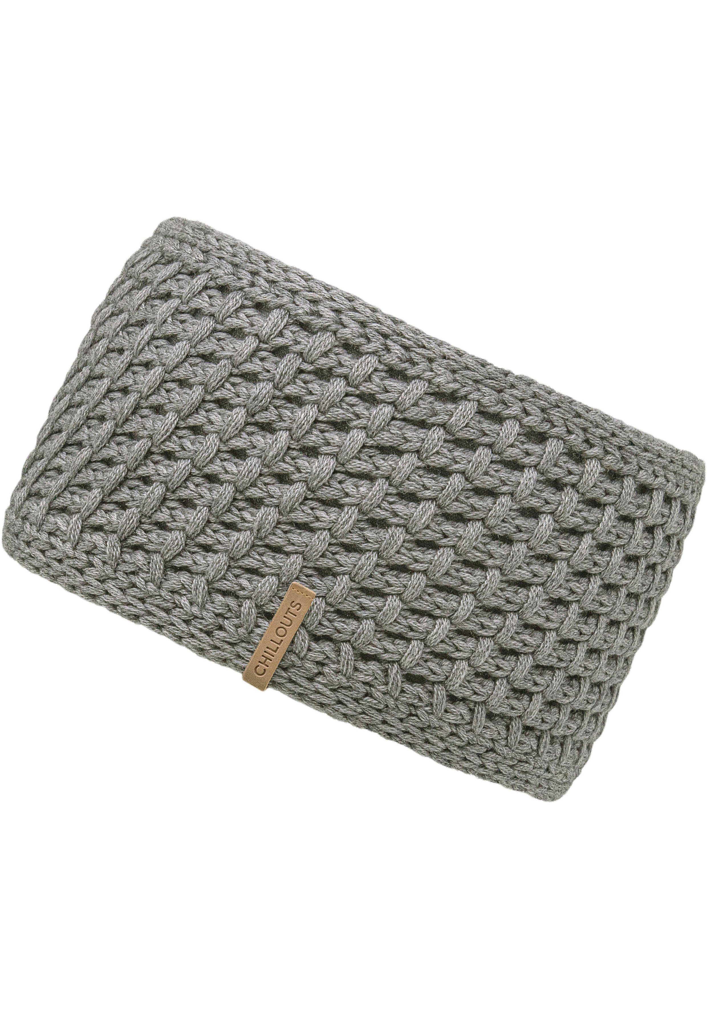 chillouts Stirnband Cleo Headband auffallendes Strickmuster, gefüttert