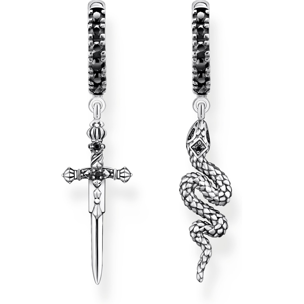 Thomas Sabo Créoles 925 Argent Boucles d'oreilles