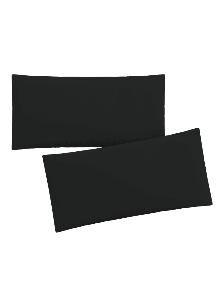 GMD Living 2er Set Jersey Kissenhüllen JESBERG in Farbe Schwarz günstig kaufen