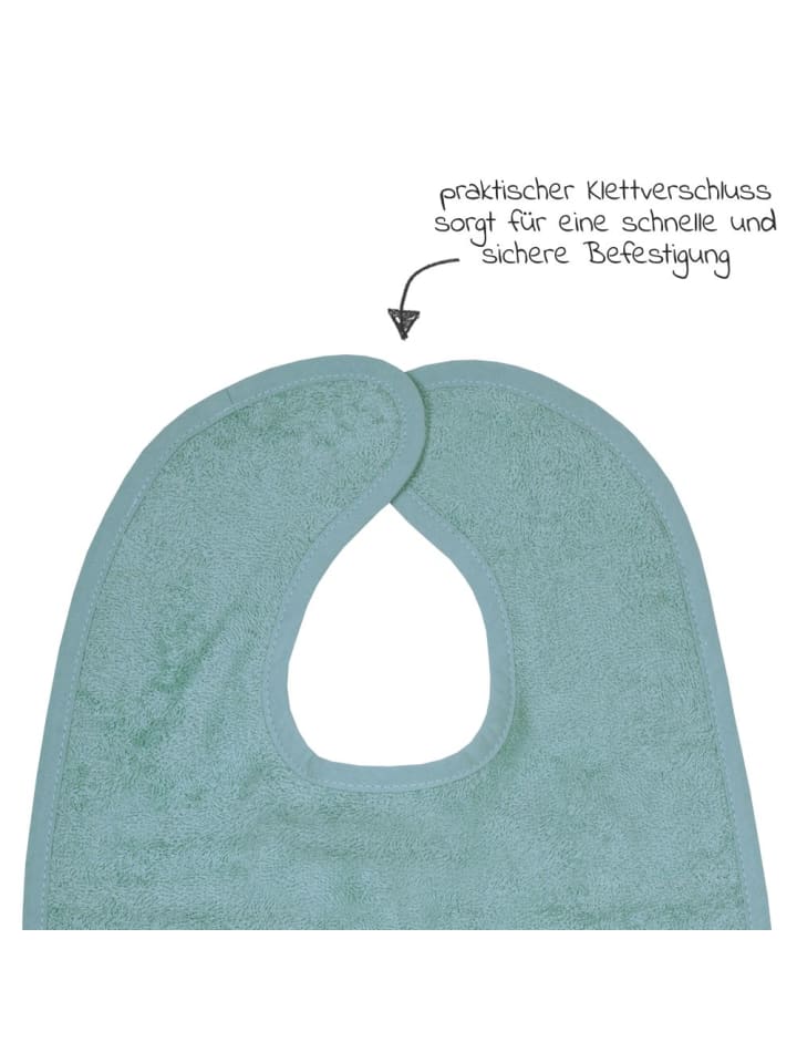 Wörner Riesen-Klettlätzchen 30 x 45 cm - Uni Eisblau in blau günstig kaufen onesize
