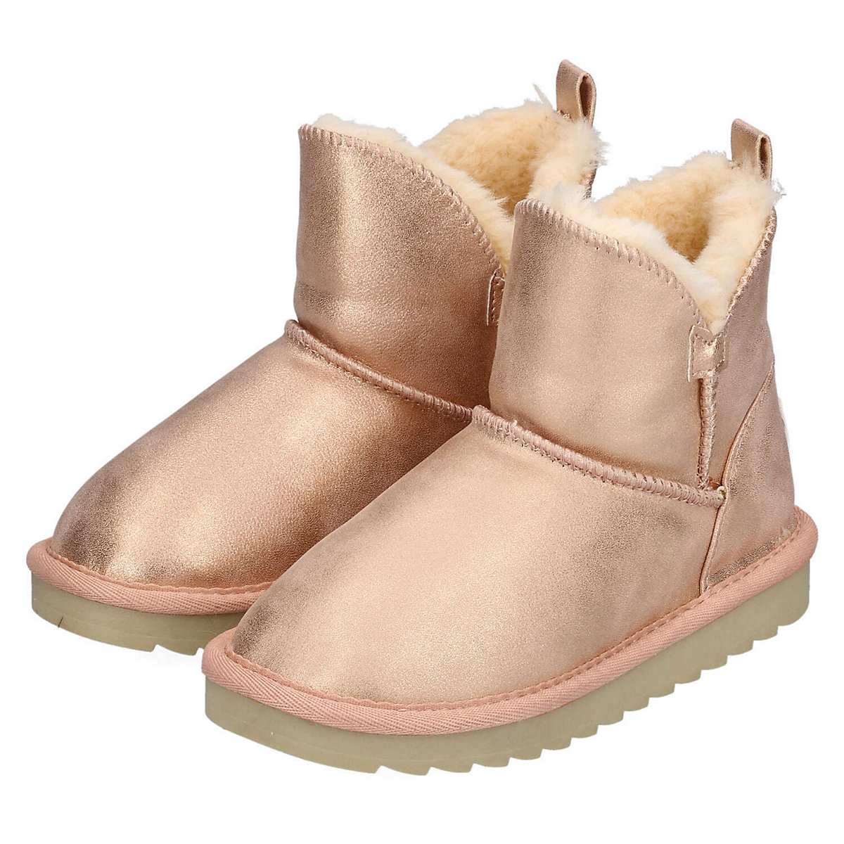 Bolsa Chica Mid Jr Nude Glitter Ballerinas