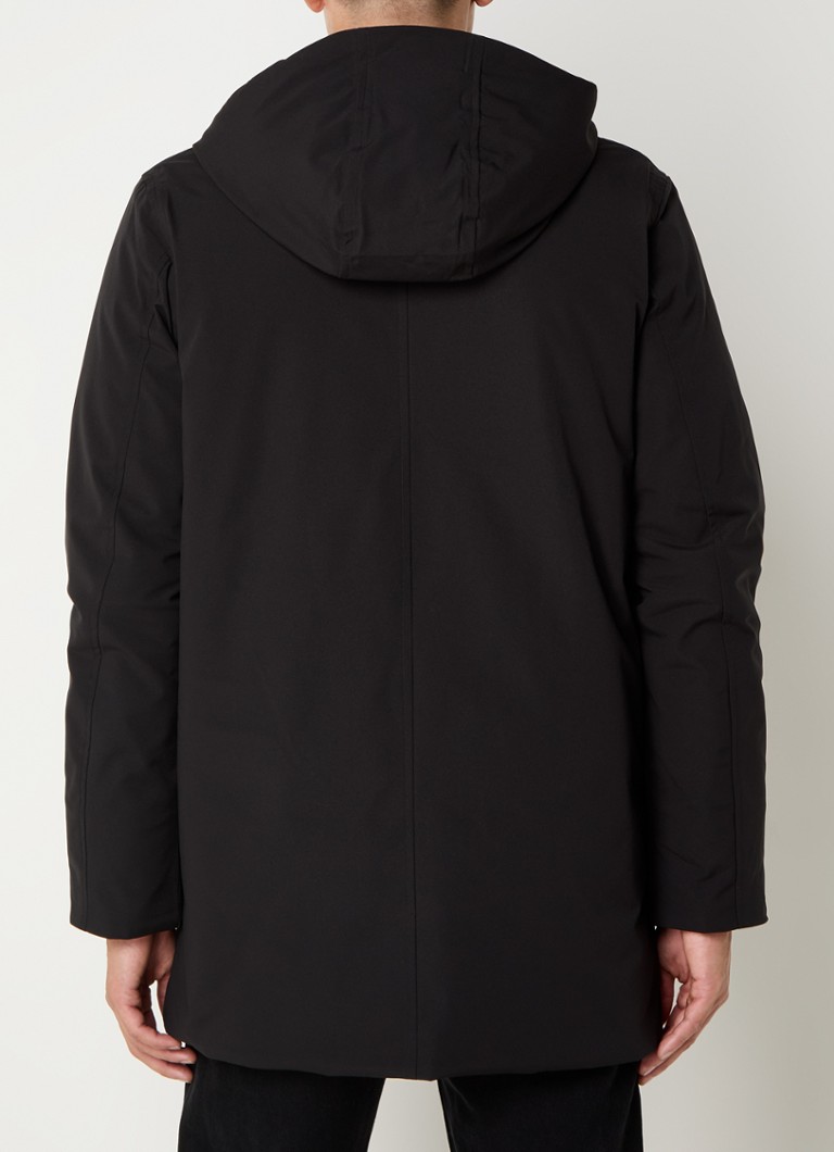 Elvine Lucius quilted parka with hood and flap pockets