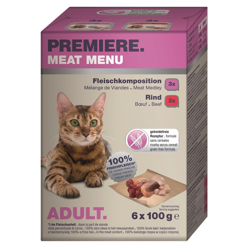 PREMIERE Nassfutter PREMIERE Meat Menu Adult 6x100g