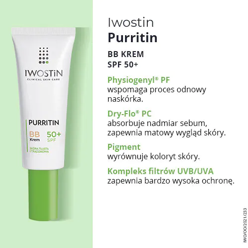Iwostin Purritin BB krema SPF 50+