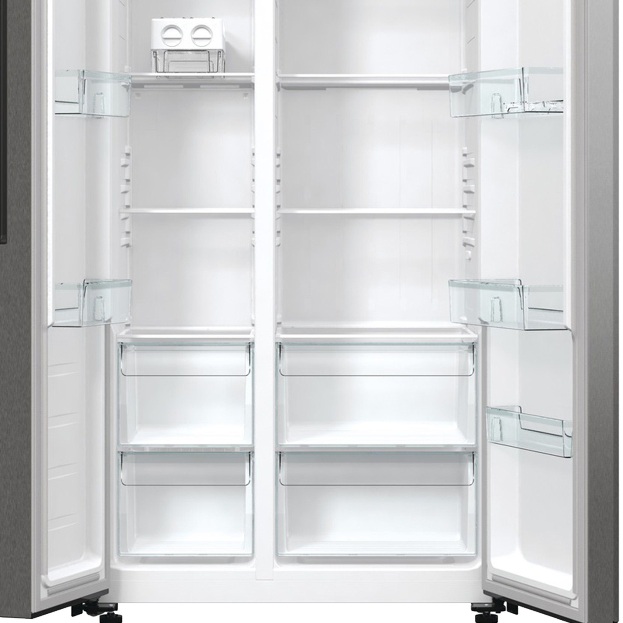 GORENJE Side-by-Side NRR 9185DAXL, 178,6 cm hoch, 91 cm breit, NoFrost Plus, MultiFlow 360°, LEDLight, FastFreeze