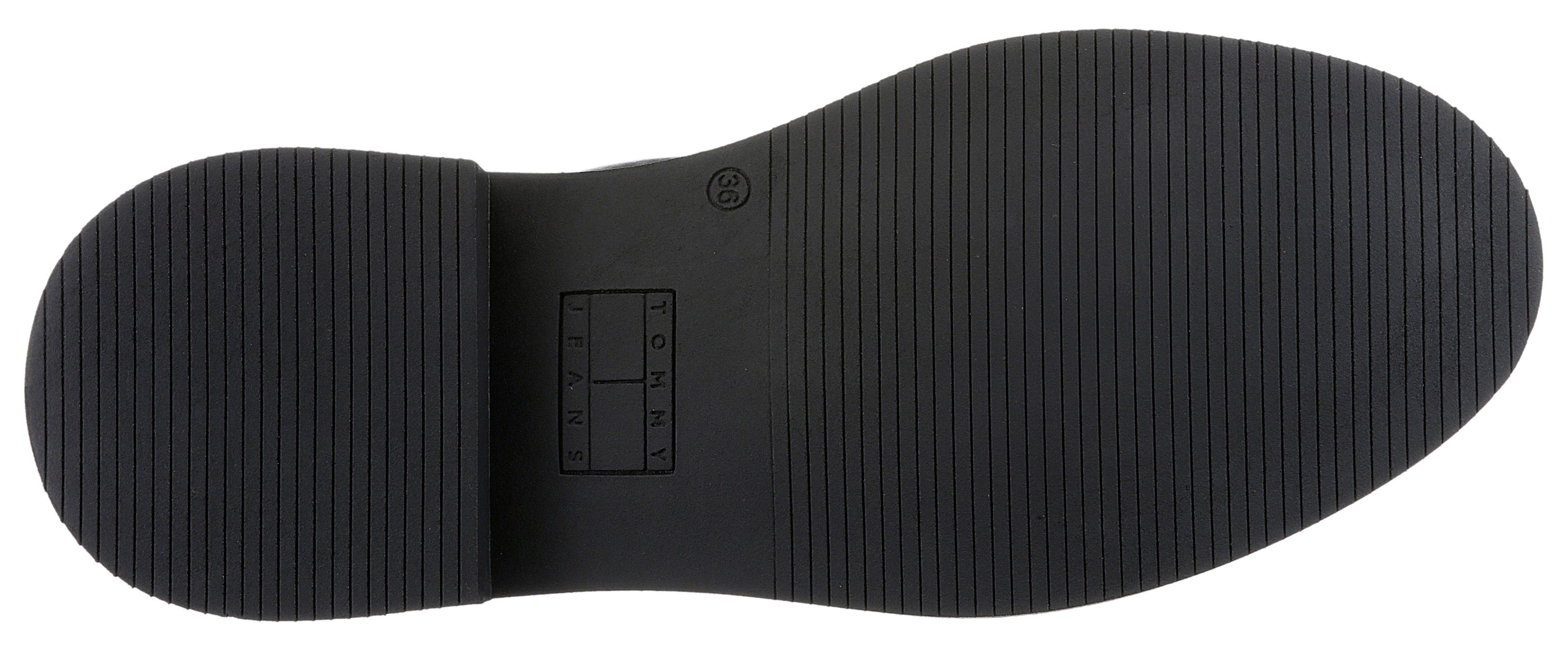 Tommy Jeans TJW CHELSEA FLAT BOOT Chelseaboots mit komfortablem Stretcheinsatz, schmale Form