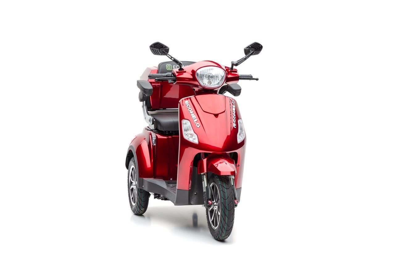 Econelo Elektro Dreirad Roller J1000 Lithium Rot