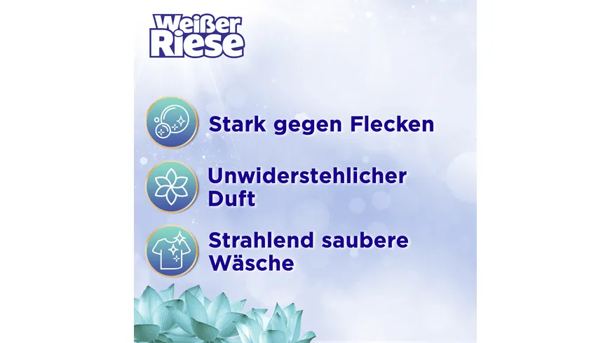 Weißer Riese Universal Gel Aromatherapie Floral Sensation Lotus Vollwaschmittel 990 ml