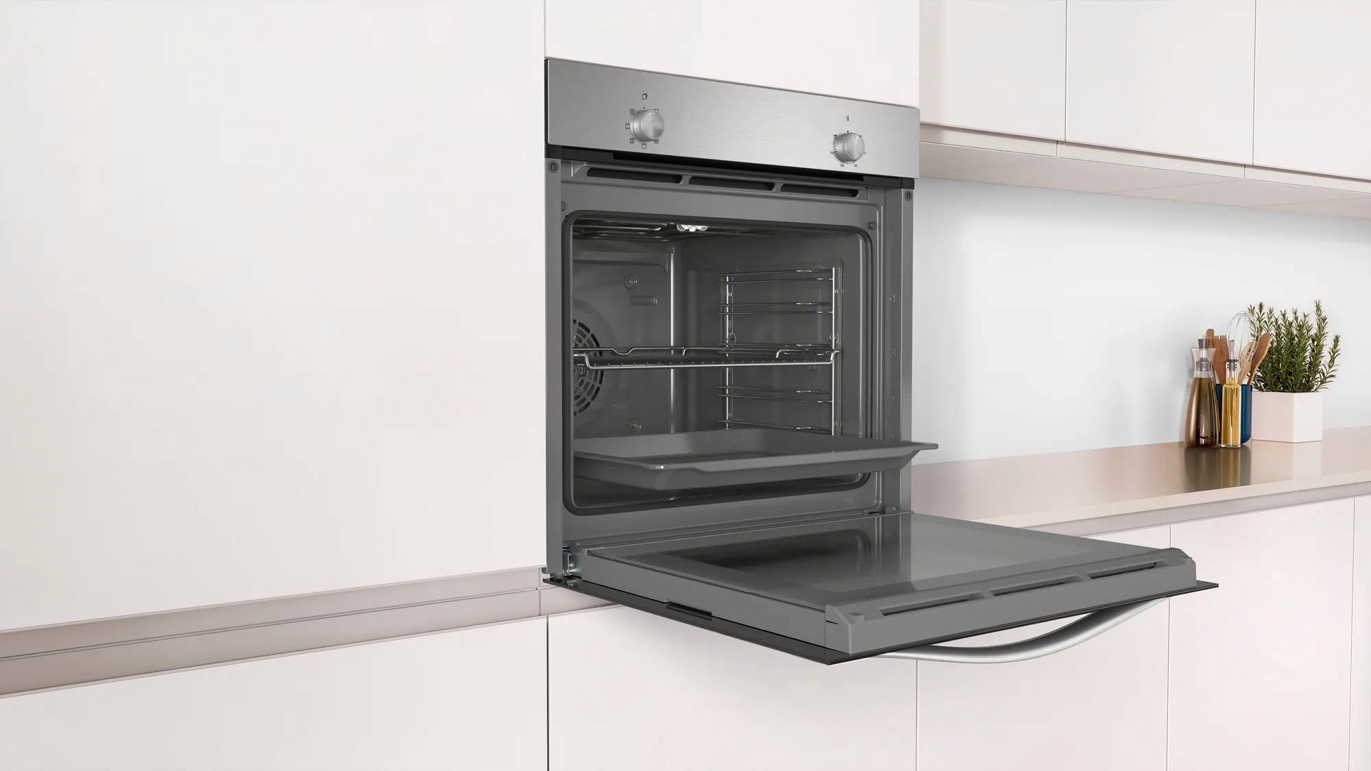 Constructa Einbaubackofen CF3M00052, mit Teleskopauszug nachrüstbar