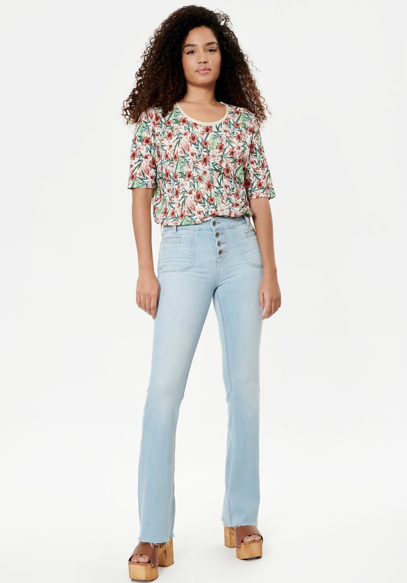JOKE   T-shirt camouflage rouge Femme