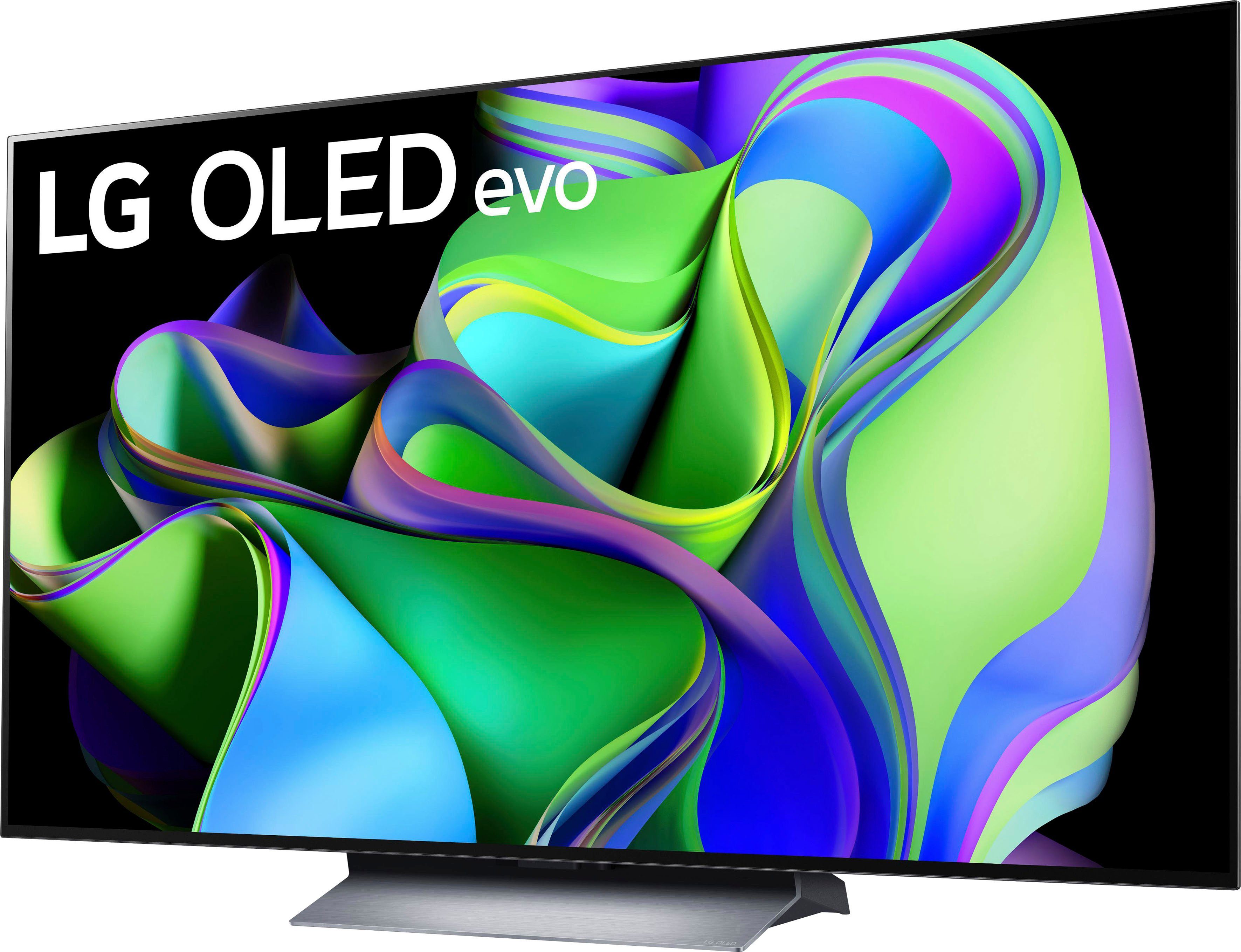 LG OLED55C37LA OLED-Fernseher (139 cm/55 Zoll, 4K Ultra HD, Smart-TV, OLED evo, bis zu 120 Hz, α9 Gen6 4K AI-Prozessor, Twin Triple Tuner)