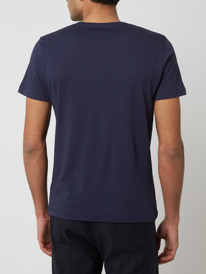 T-Shirt aus Baumwolle im 2er-Pack in marineblau