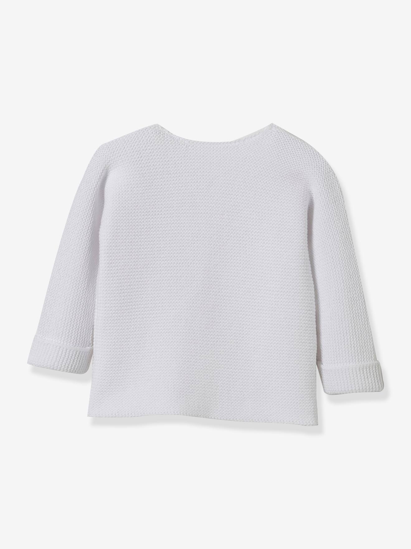 Cardigan bébé point mousse CYRILLUS