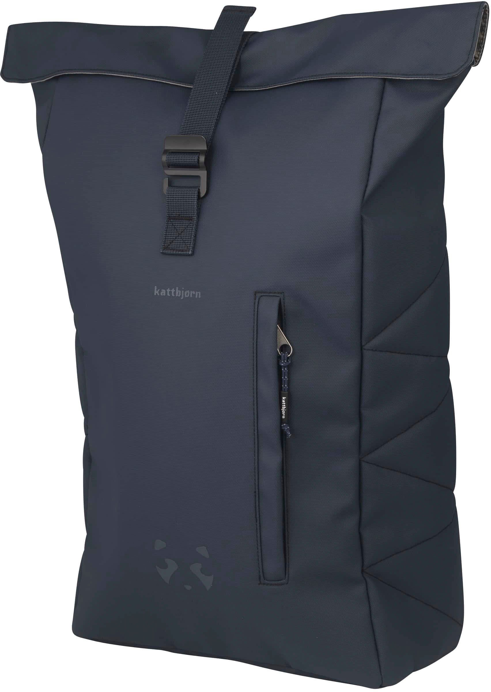 KATTBJØRN Laptoprucksack Rolltop, Midnight Blue