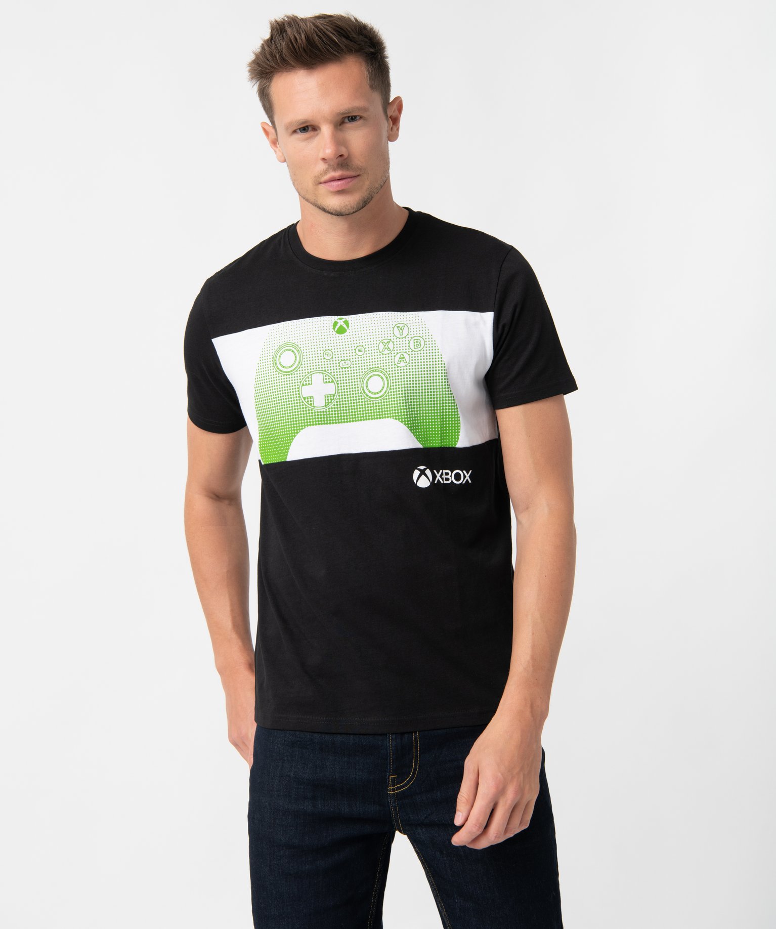 Tee-shirt homme avec motif manette de jeu - Xbox bleu | GEMO