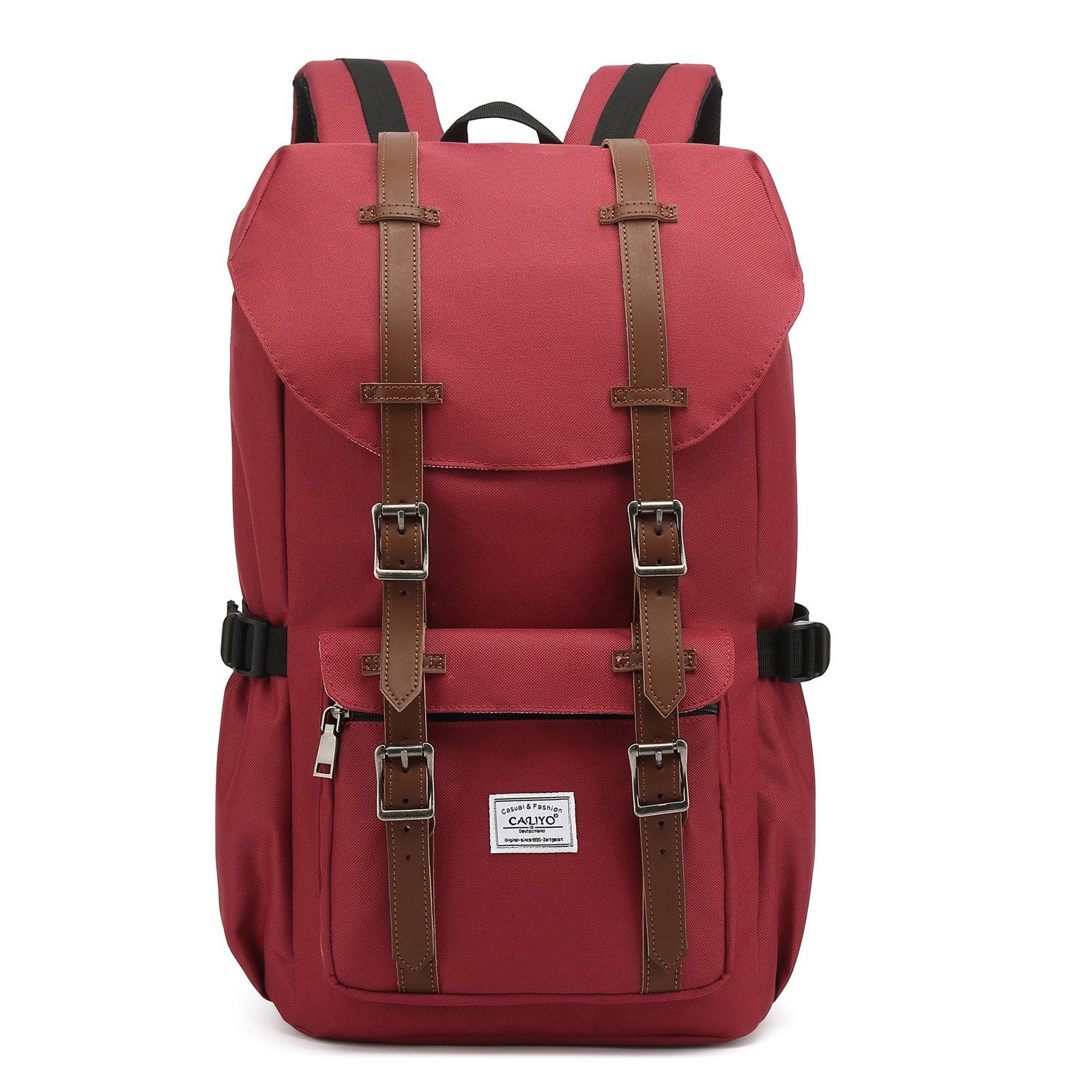 TAN.TOMI Schulrucksack TAN.TOMI Tagesrucksack Schulrucksack Groß Damen Herren Freizeitrucksack im Retro Design Reiserucksack mit 15