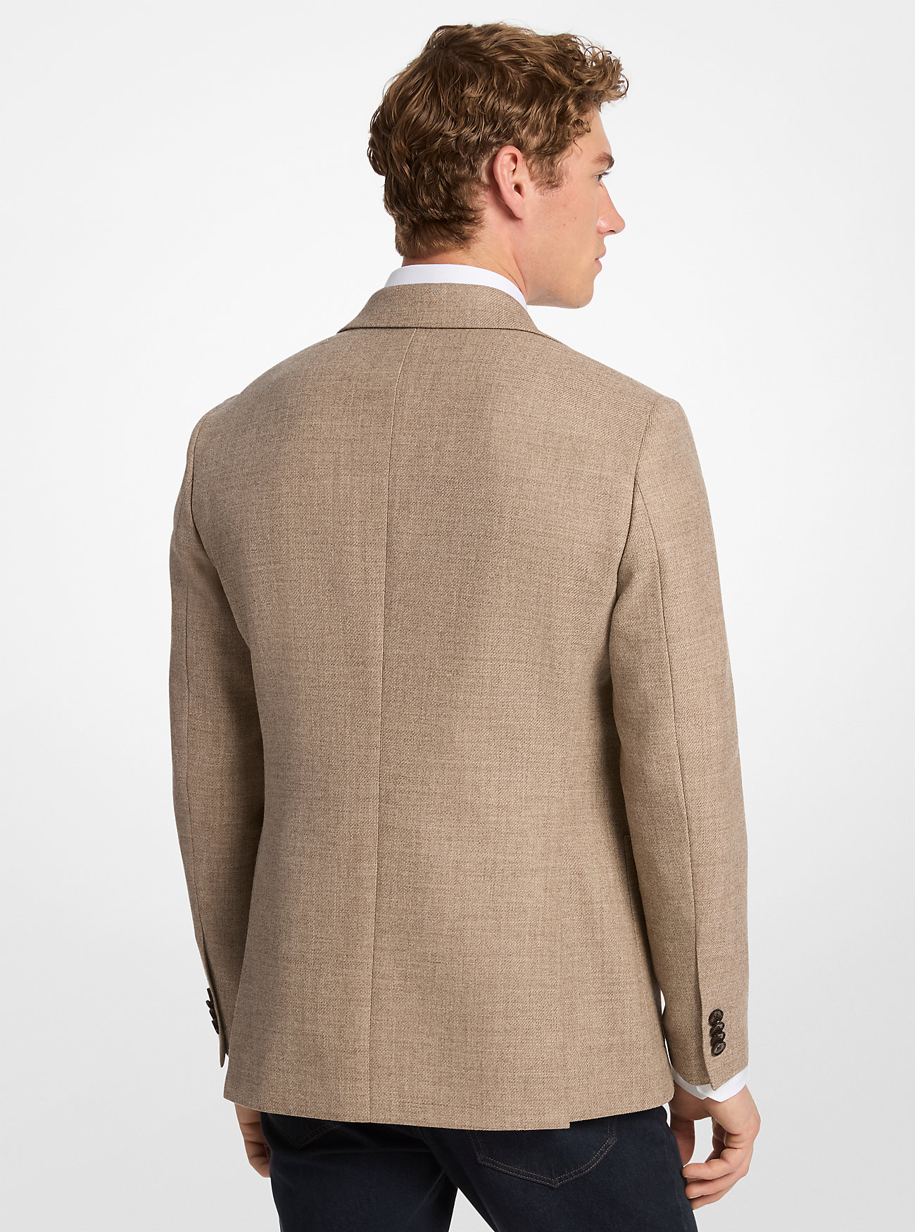 Blazer i naturlig ull - BEIGE