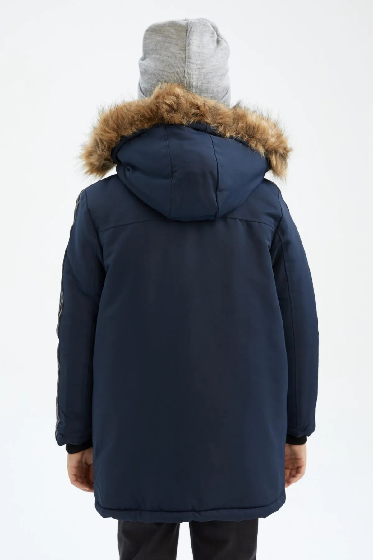 DeFacto  Jungenparka mit Kapuze und Plüschfutter