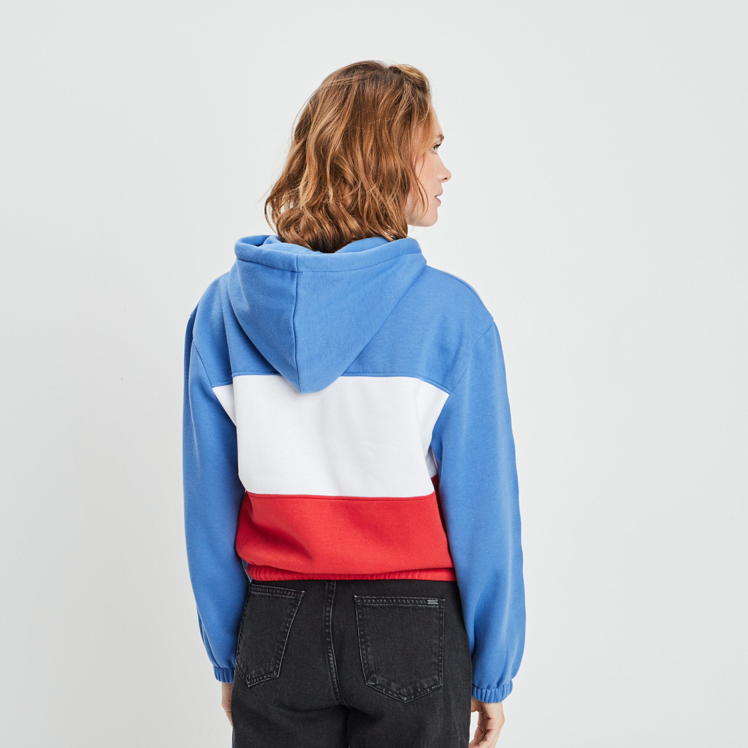 Sweat à capuche hoodie Creeks bleu femme | La Halle
