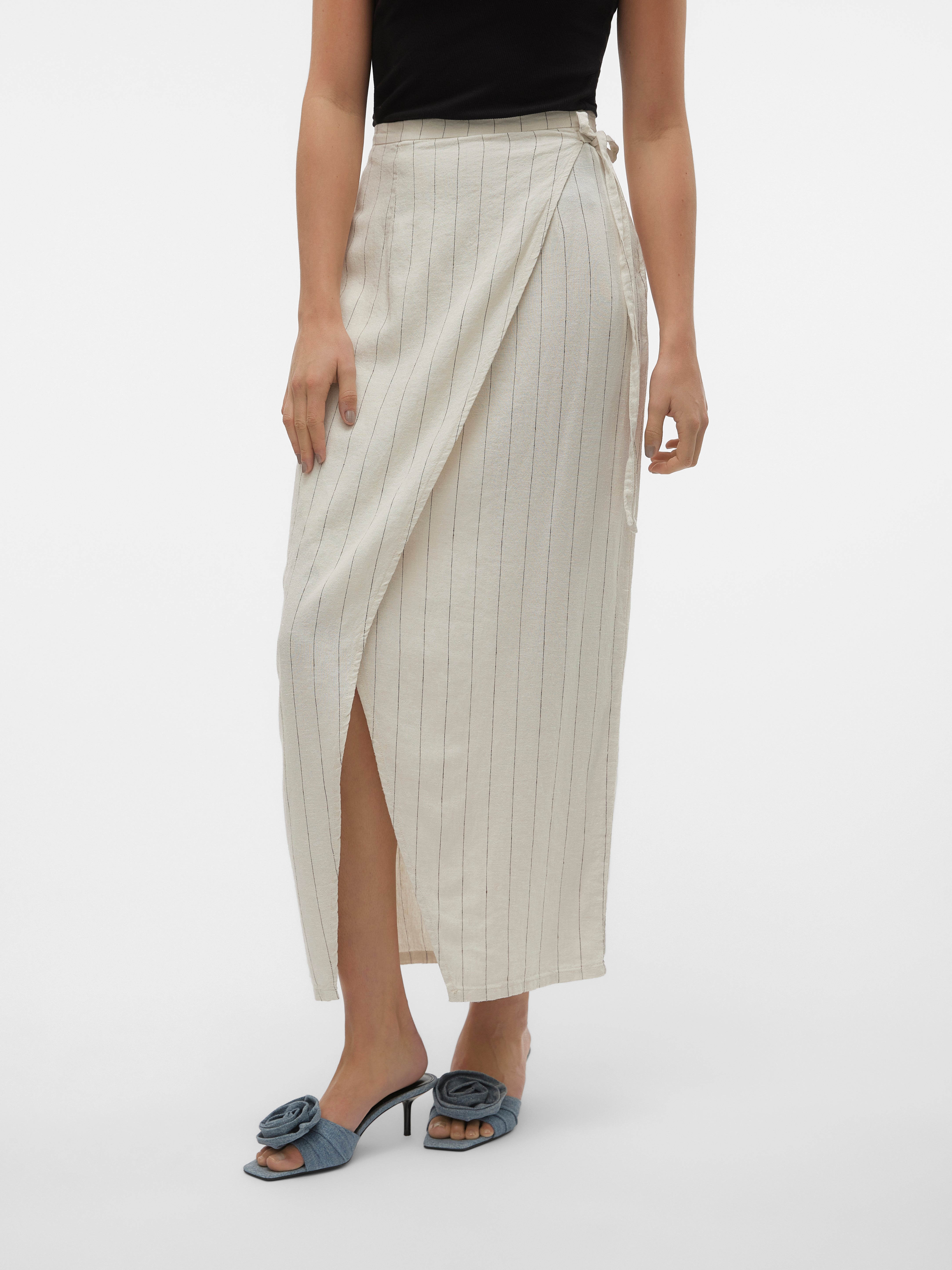 VMMINDY Hohe Taille Langer Rock