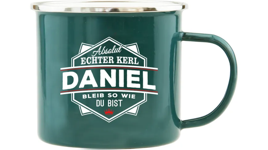H&H Echter Kerl Emaille-Becher Daniel