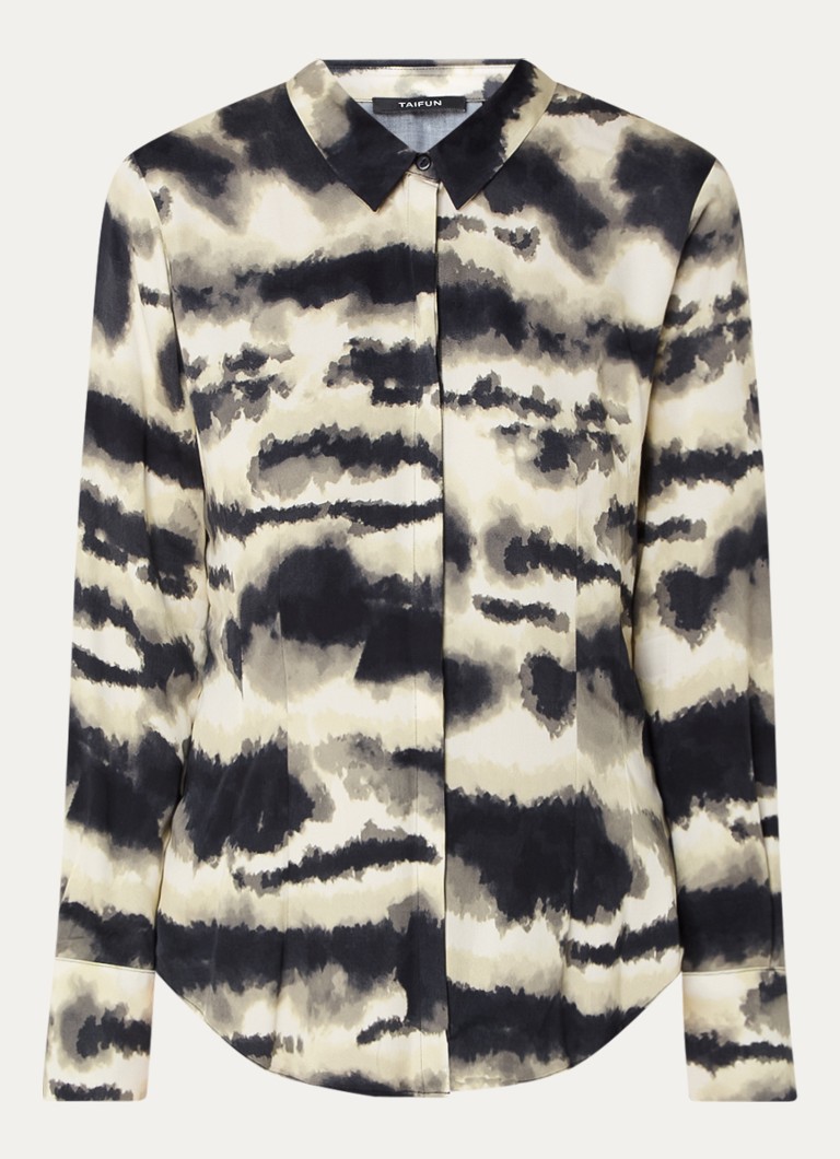 Taifun Blouse with tie-dye design