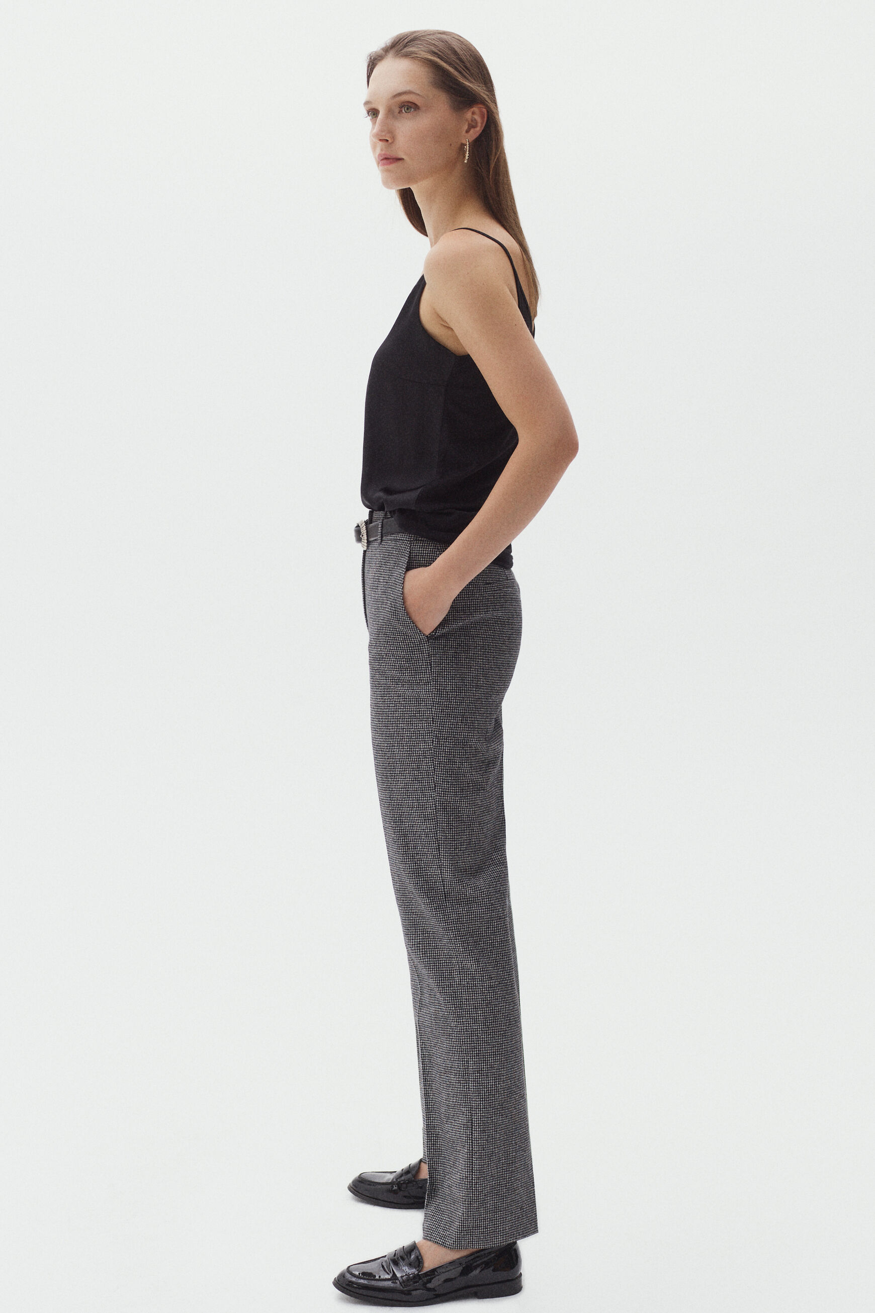 pantalon florin gris fonce femme