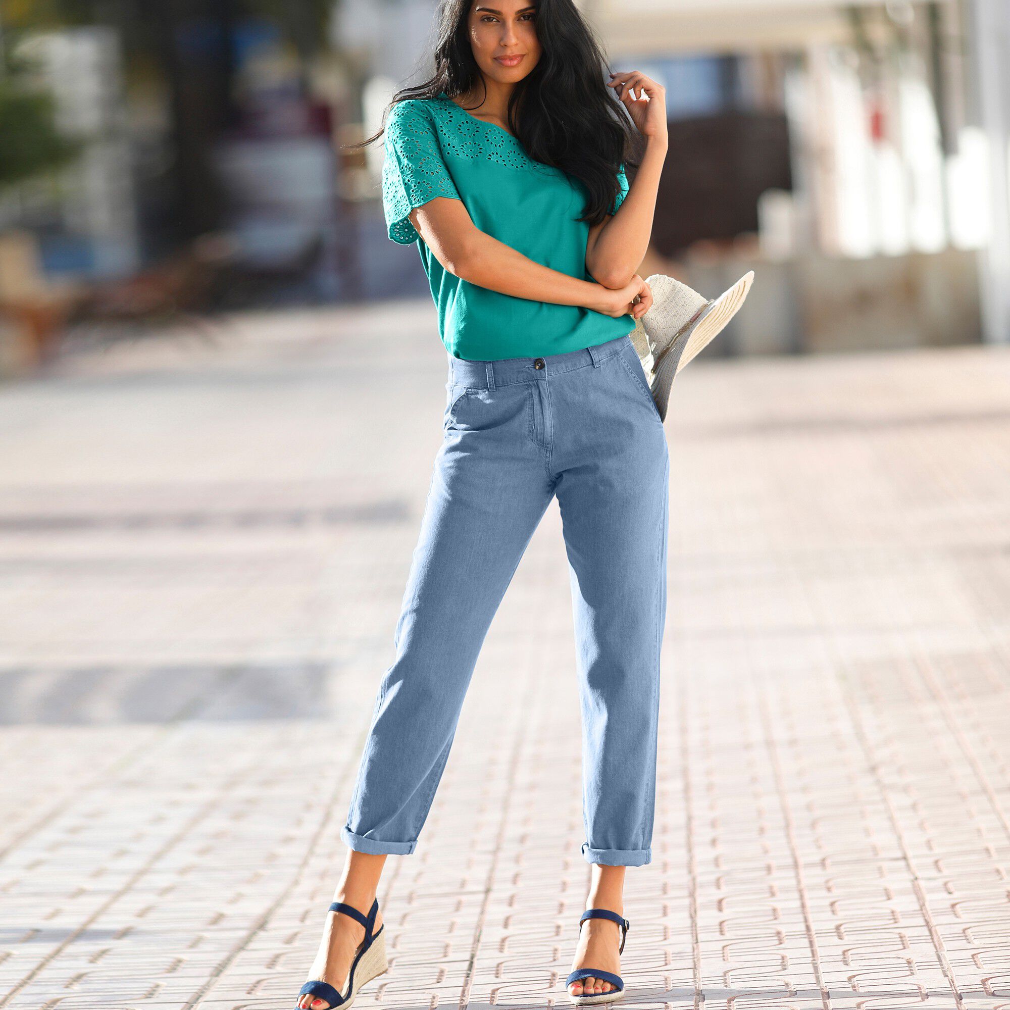 Pantalon jean léger