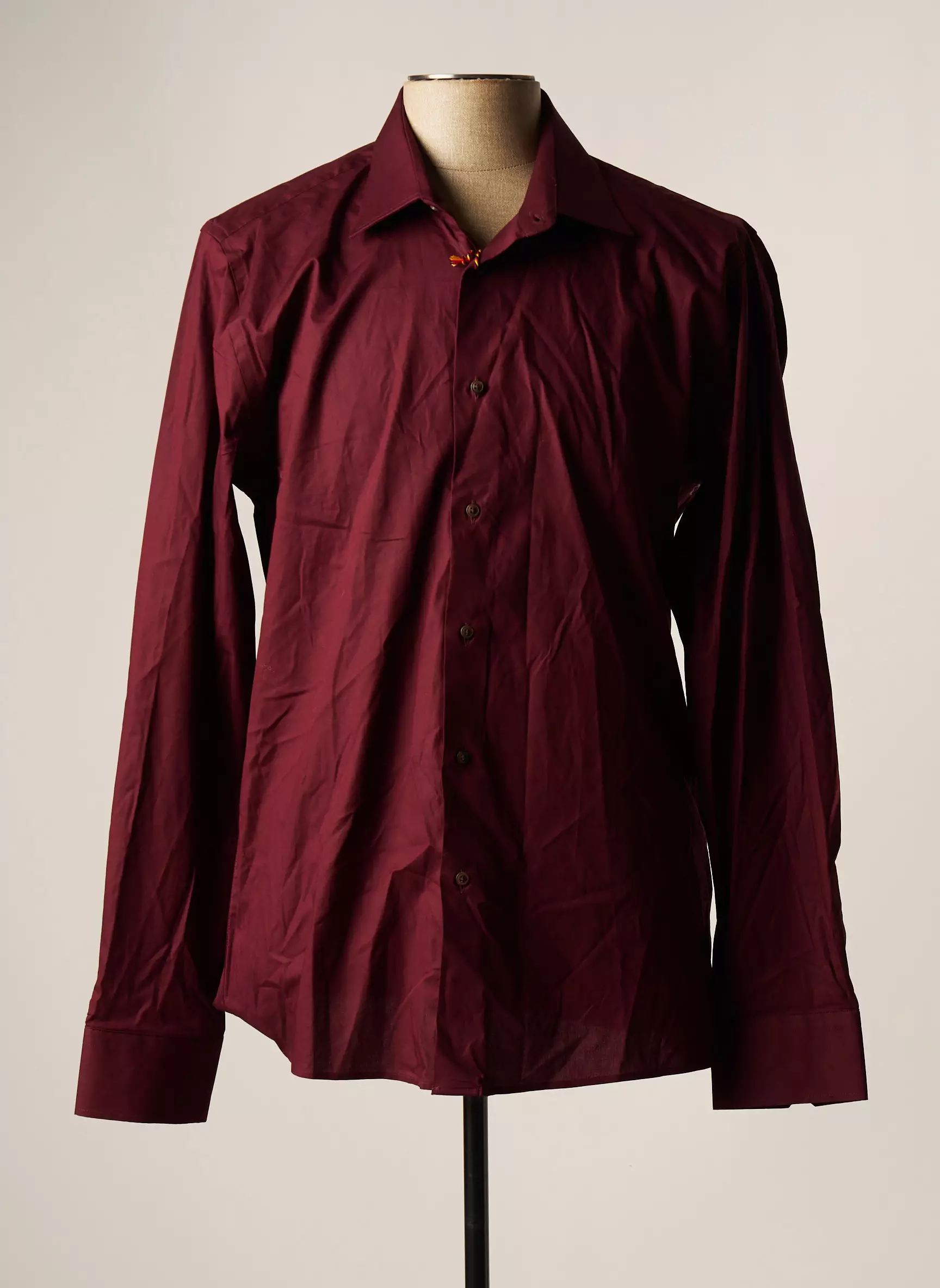 L Impeccable Marcel Manches Longues Homme couleur rouge