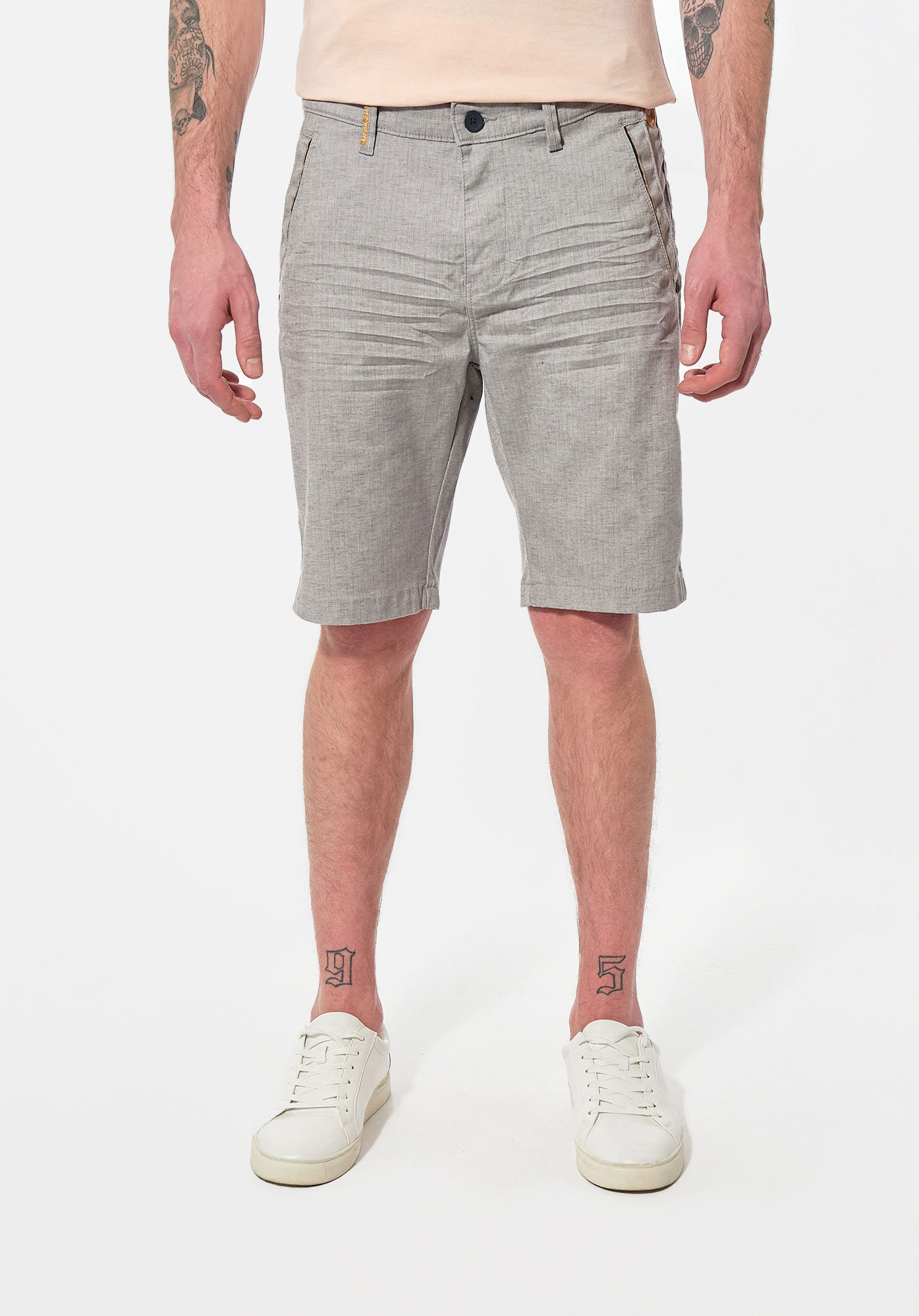 NOCI   Short gris chinÃ© Homme