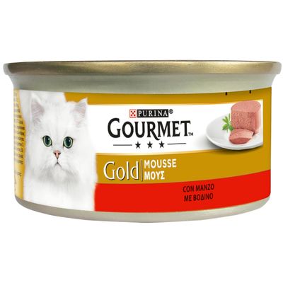Gourmet Gold Mousse 24 x 85 g Nassfutter für Katzen