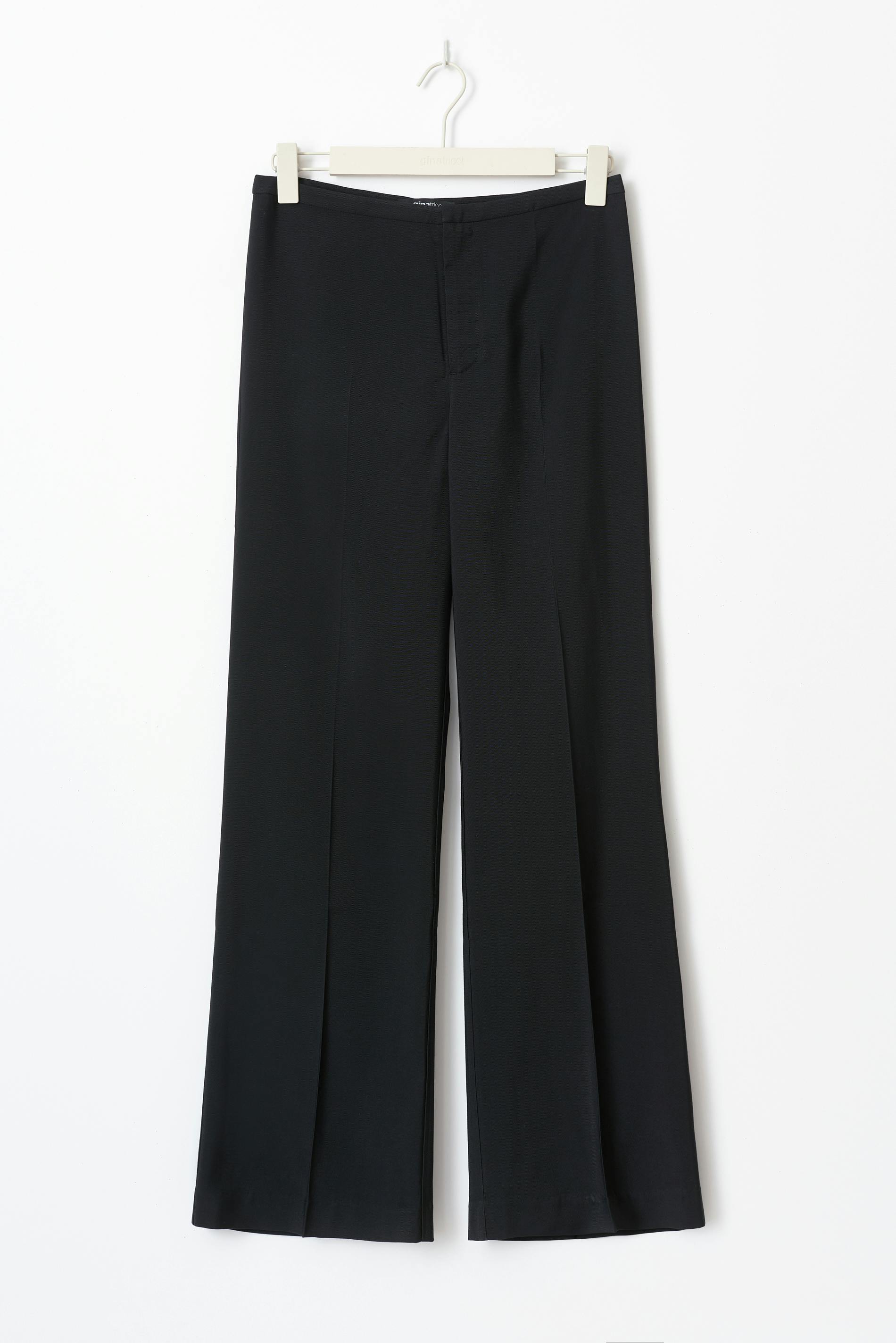 Straight viscose trousers