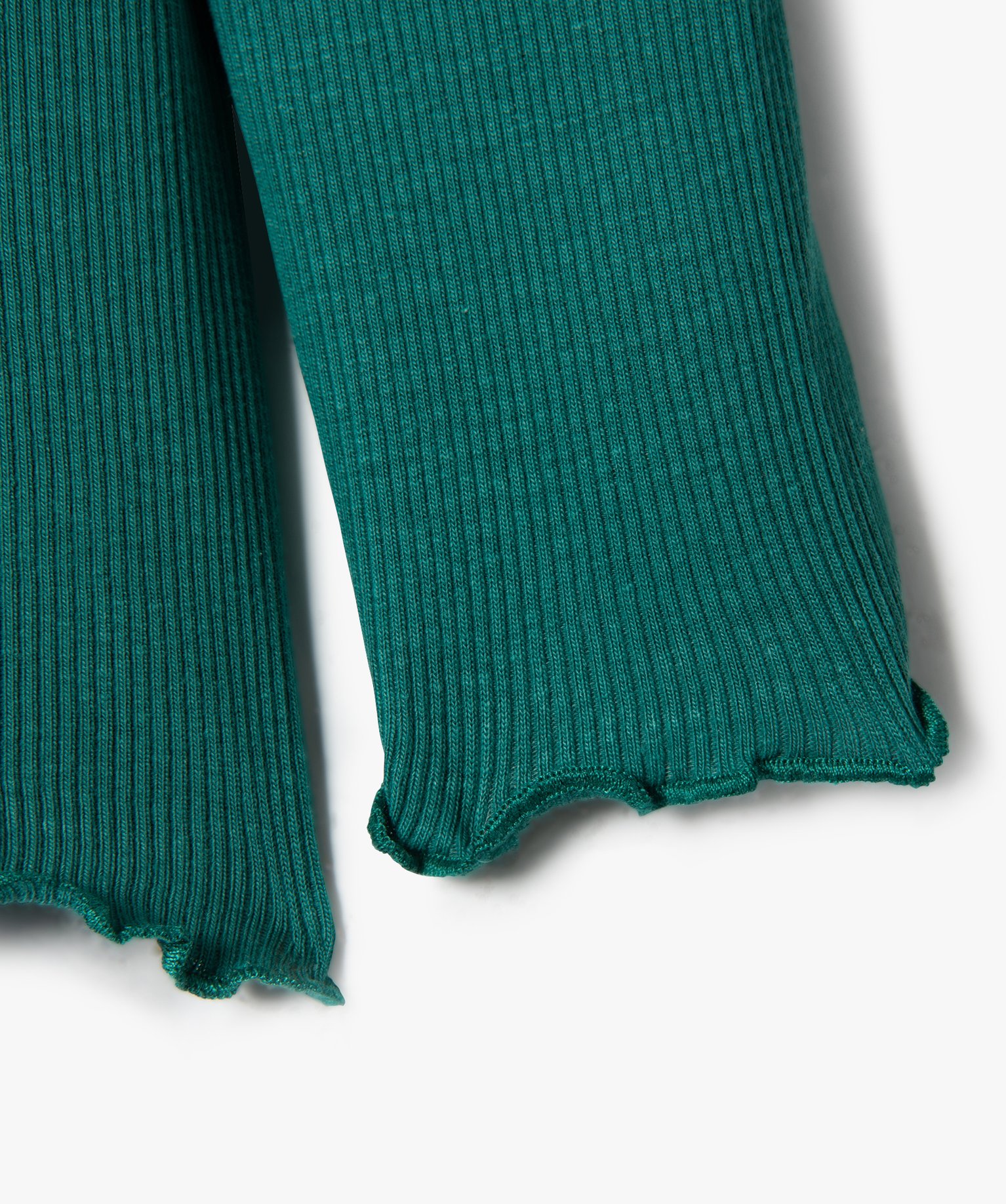 Tee-shirt bébé fille en maille ctelée imprimé vert | GEMO
