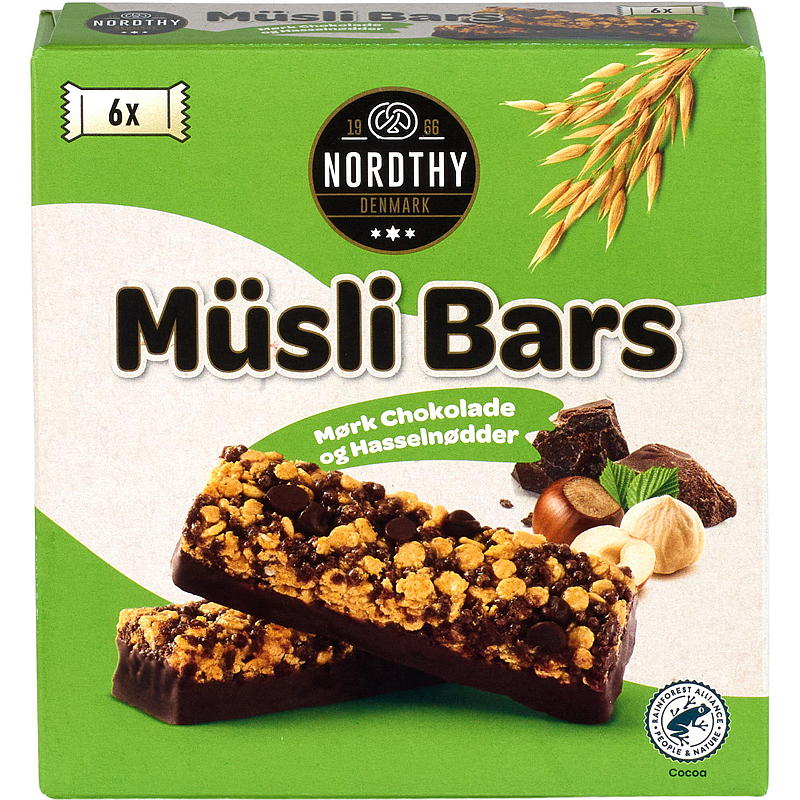 Müslibar 6-pk Peanøtter & melkesjokolade