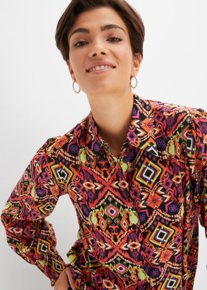 Bluse mit Druck