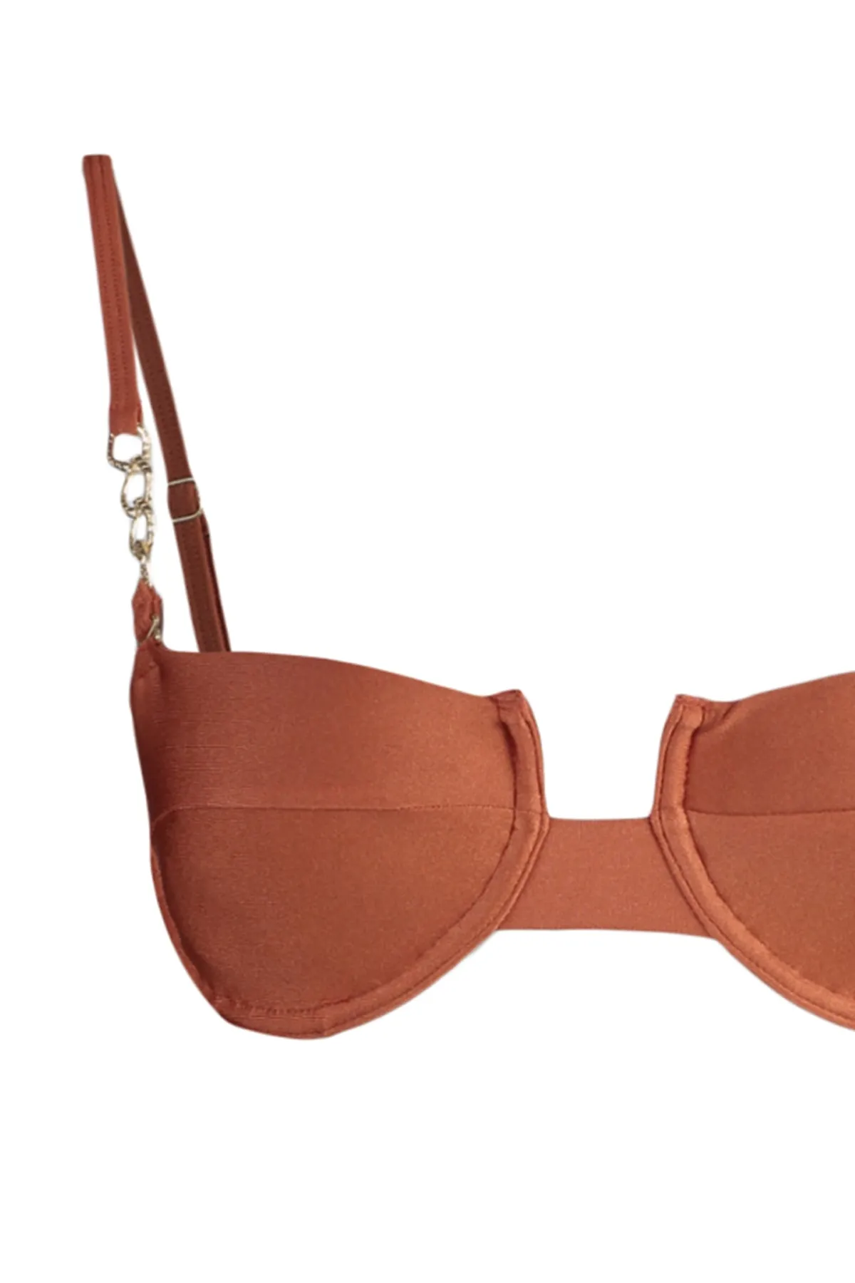 Trendyol Collection  Bikinioberteil mit gefliestem Bügel und Kette als Accessoire TBESS23BU00201