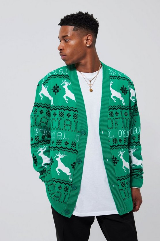 Rentier Weihnachts-Cardigan