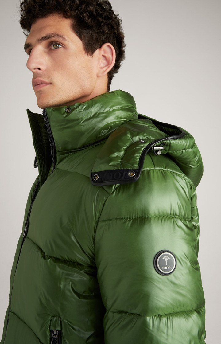 Steppjacke Ambro mit Kapuze in Hellgrün