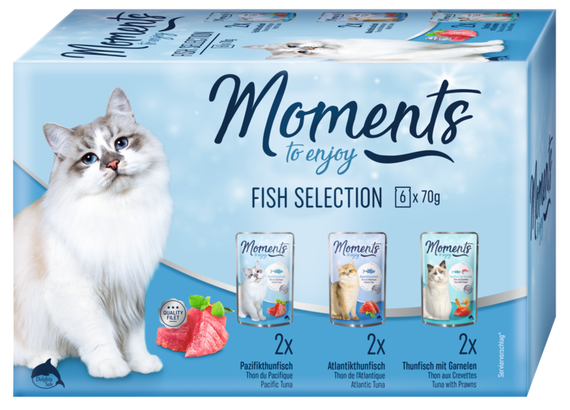 MOMENTS Nassfutter MOMENTS Fish Selection 6x70g