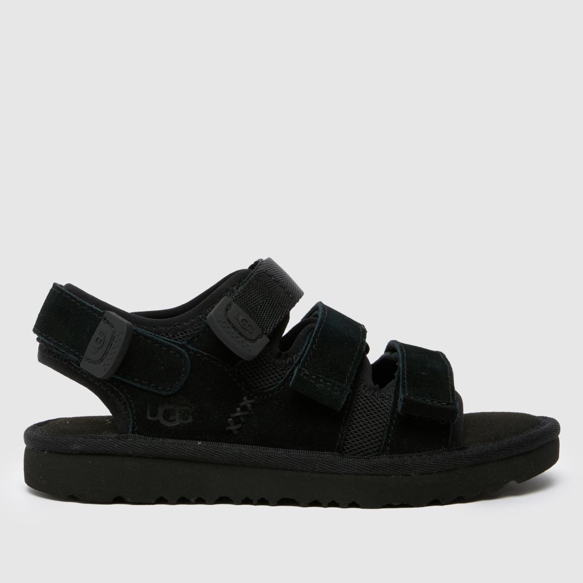 UGG svarta Goldencoast juniorsandaler med flera remmar