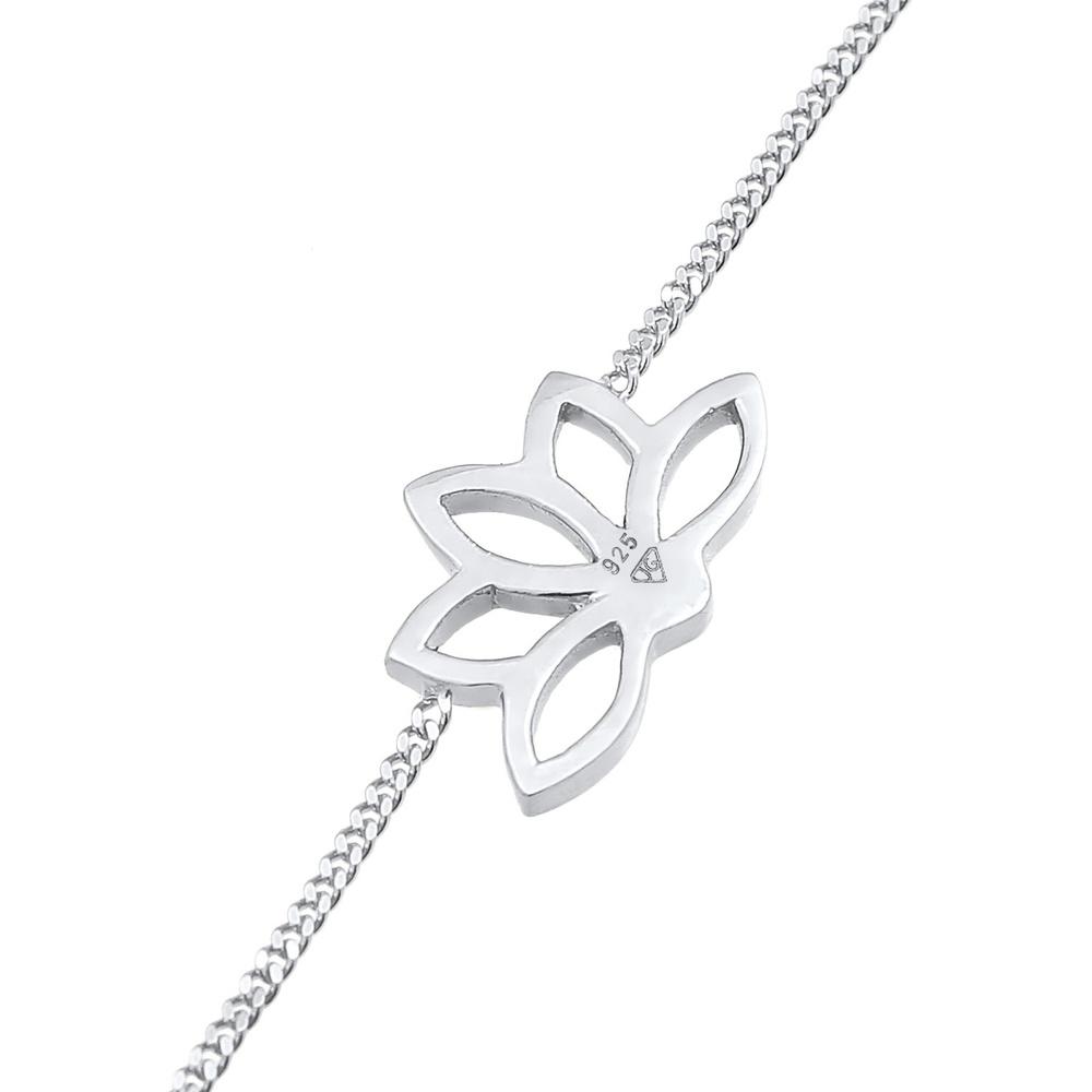 Elli Elli Bracelet Femmes Pendentif Fleur de Lotus Spirituel en argent massif 925 Bracelet