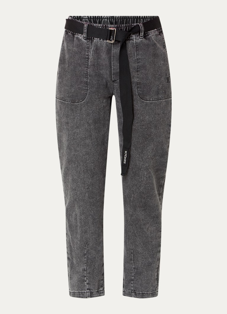 Jeans a vita alta affusolati 10DAYS con cintura