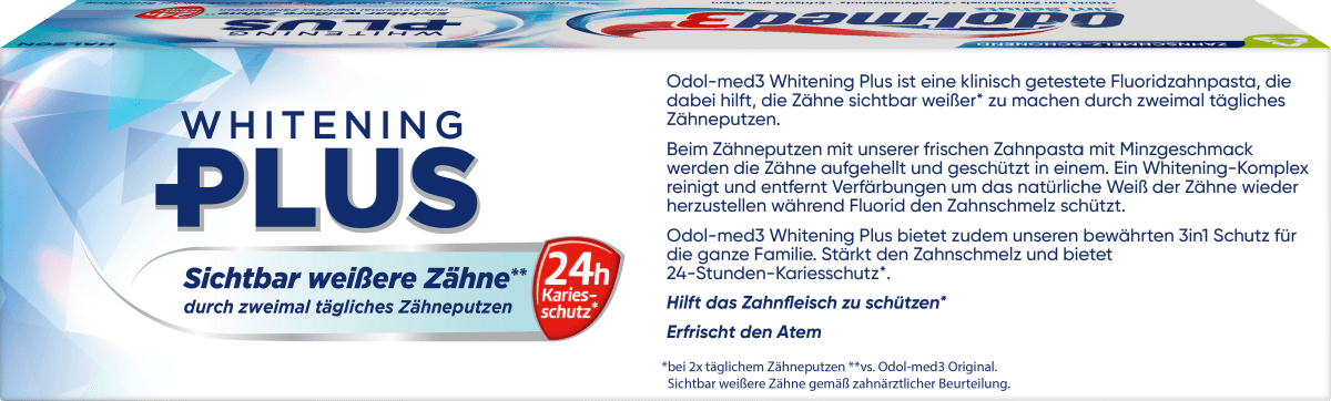 Zahnpasta Whitening Plus, 75 ml