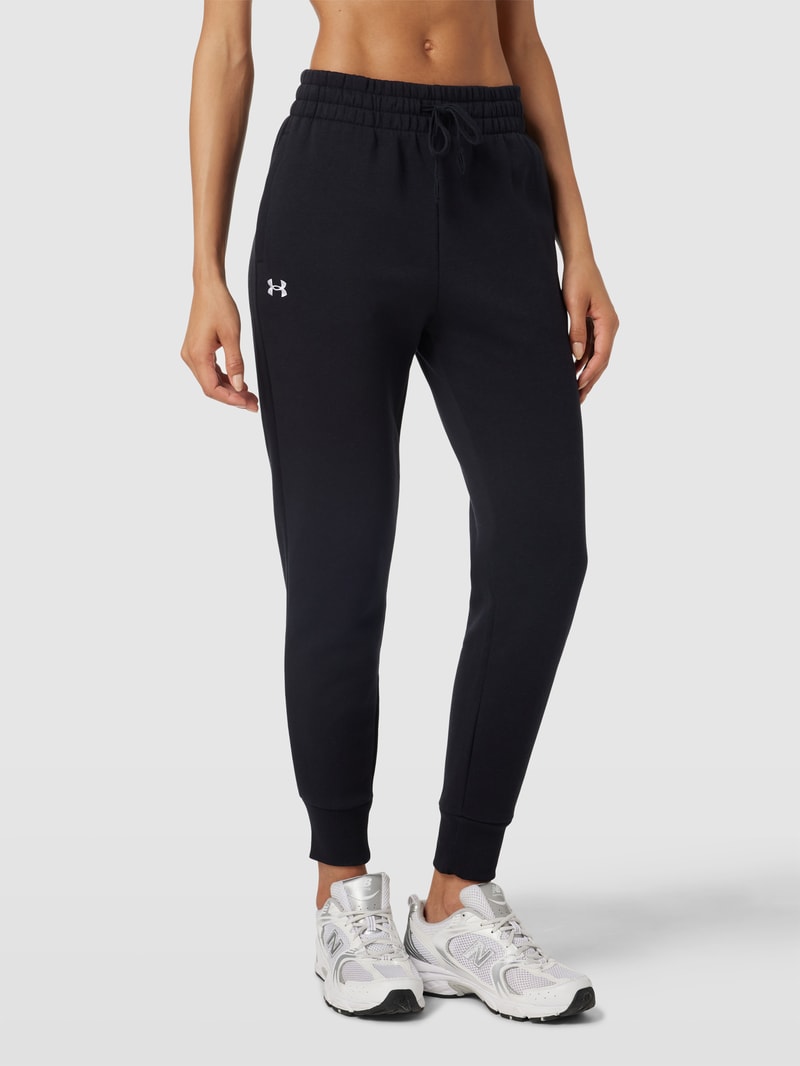 Sweatpants mit Logo-Detail Modell 'Rival' in schwarz