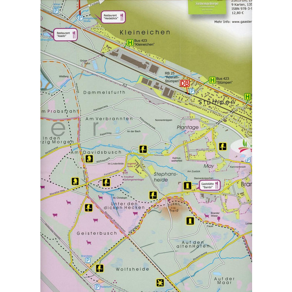Wahner Heide Karte 1 : 12 500 - Wanderkarte