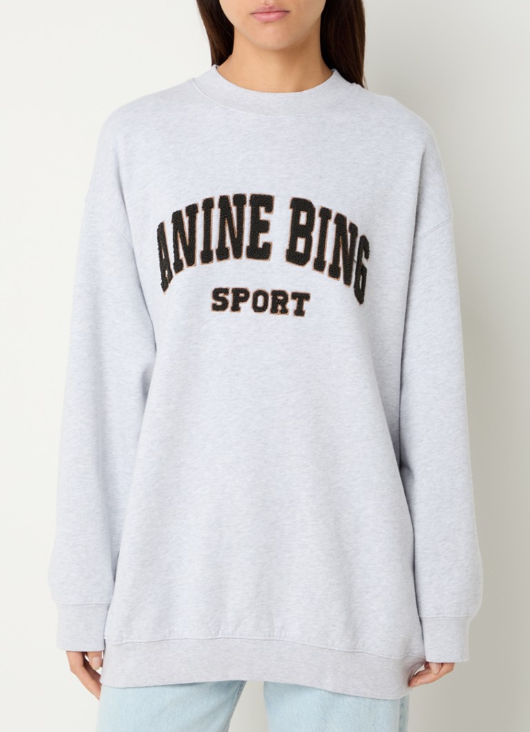 Pull oversize Anine Bing Tyler avec logo brodé