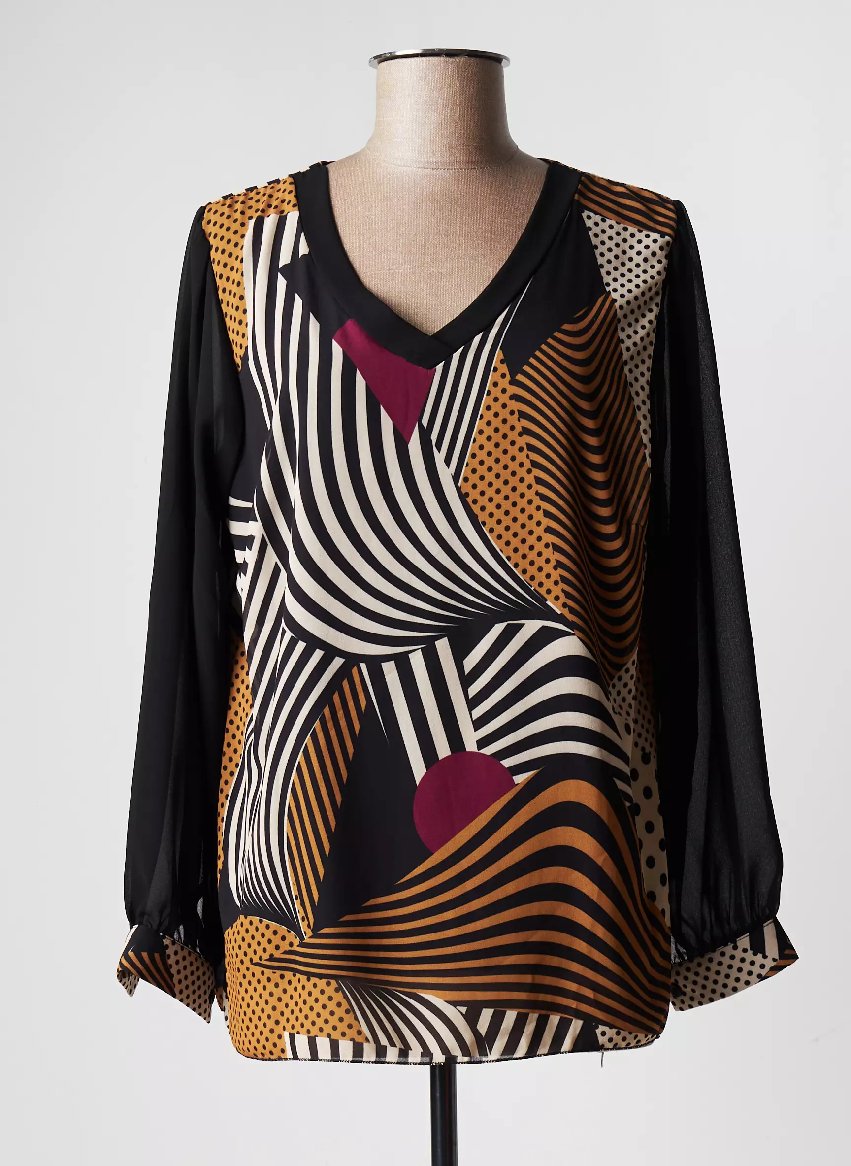 Couleurs Du Temps Blouses Femme couleur noir