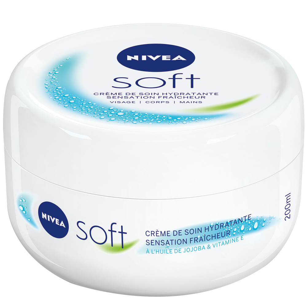 nivea SOFT - Crème visage corps et mains Multi-usage Hydratante