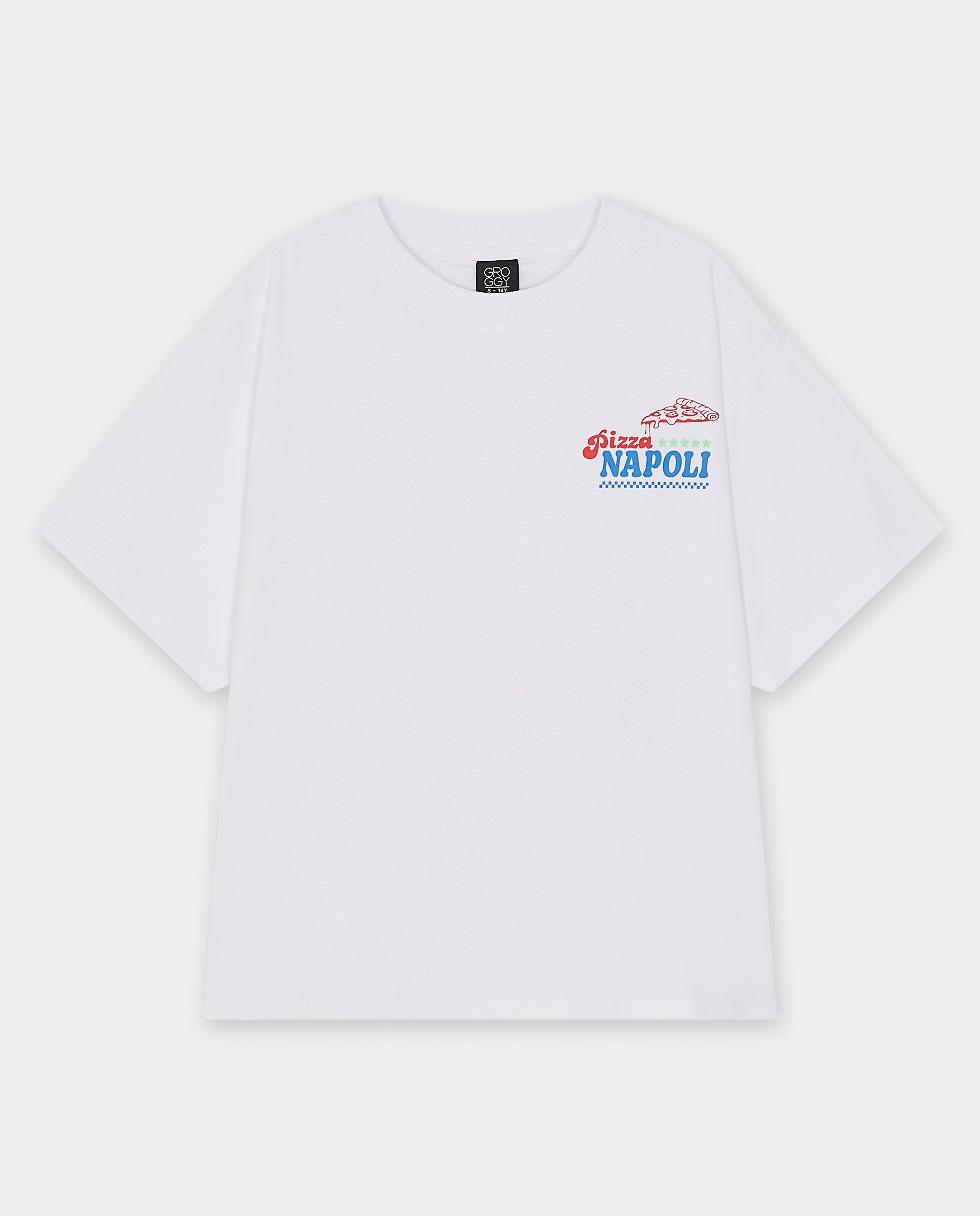 Groggy t-shirt med vit text