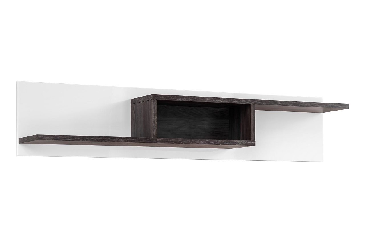 Unique Home Wohnwand Wohnwand CR mit Kommode, Grifflos mit Push To Open, LED Beleuchtung
